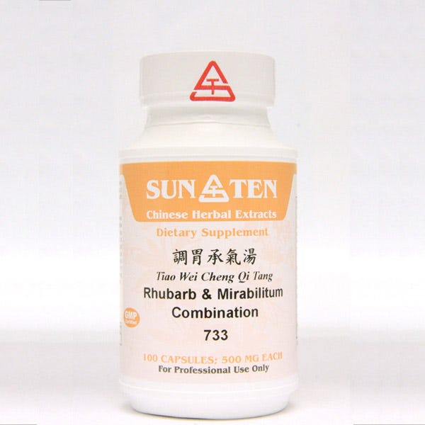 Sun Ten Rhubarb & Mirabilitum Combination 733B - 100 Capsules
