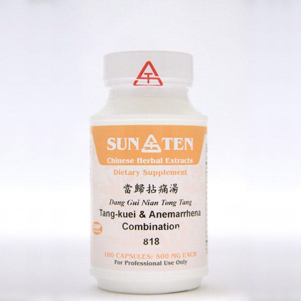Sun Ten Tang-kuei & Anemarrhena Combination 818B - 100 Capsules