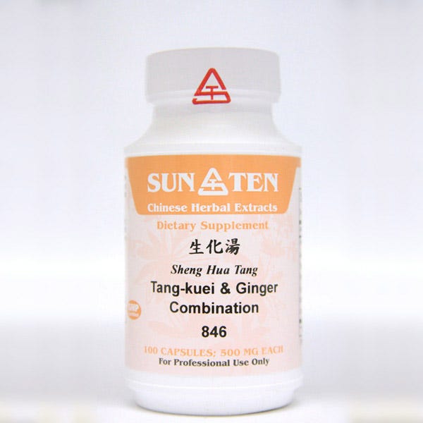 Sun Ten Tang-kuei & Ginger Combination 846B - 100 Capsules