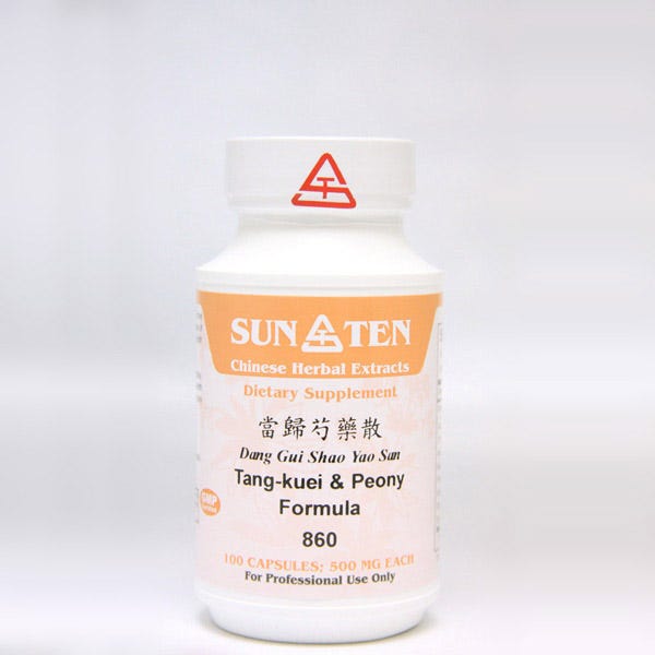 Sun Ten Tang-kuei & Peony Formula 860B - 100 Capsules