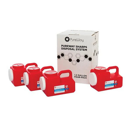 1.2 Gallon Mail Away Needle Disposal System (Four Pack)