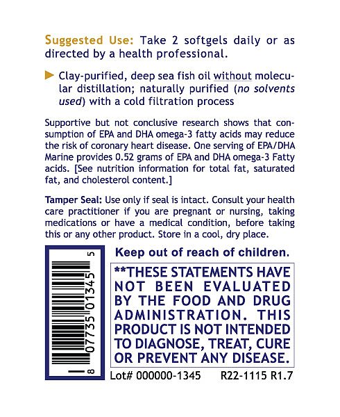 EPA/DHA Marine, 90 softgels - Image 3