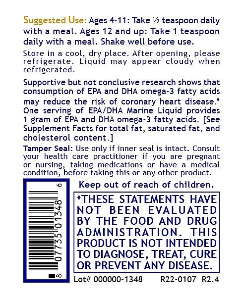 EPA/DHA Marine Liquid, 8 fl oz - Image 3