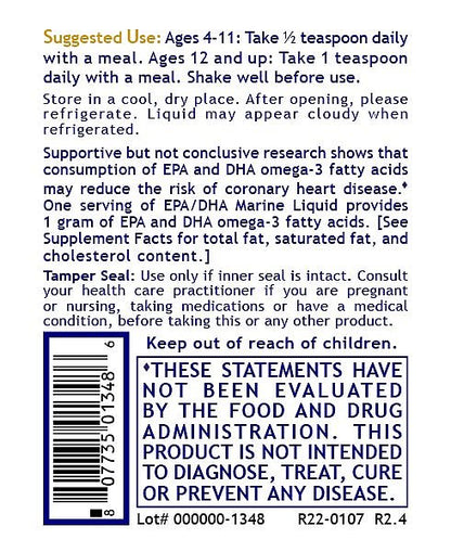 EPA/DHA Marine Liquid, 8 fl oz - Image 3