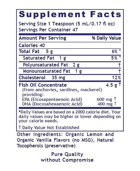 EPA/DHA Marine Liquid, 8 fl oz - Image 2