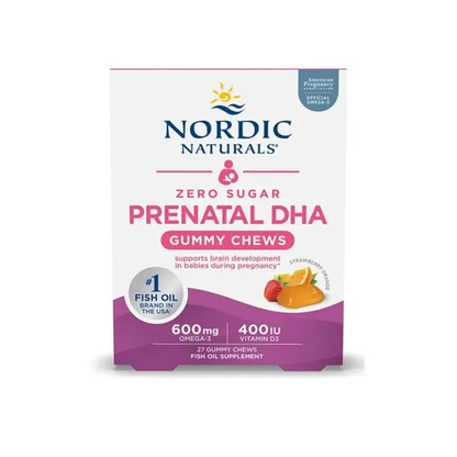 Nordic Naturals Zero Sugar Prenatal DHA Gummy Chews