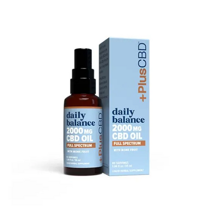 +PlusCBD™ Daily Balance CBD Oil 2000mg Monk Fruit