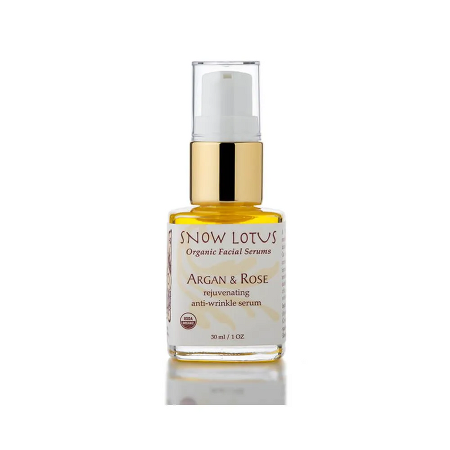 Snow Lotus Argan & Rose Rejuvenating Anti-Wrinkle Organic Facial Serum
