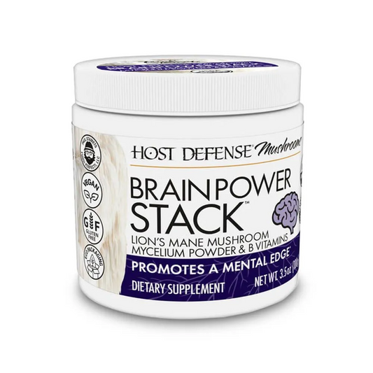 Host Defense Mushrooms BrainPower Stack Powder - 100g