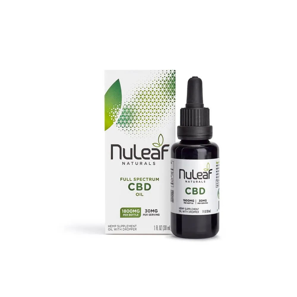 NuLeaf Naturals CBD Tincture 1800mg CBD (30ml)