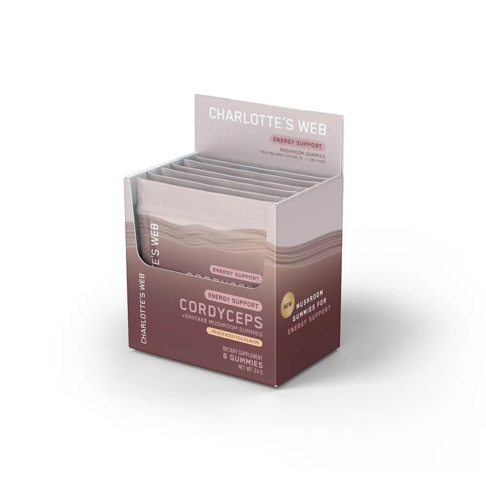 Charlotte's Web™ Mushroom Gummies Sample Packs - Cordyceps + Shiitake Energy Support