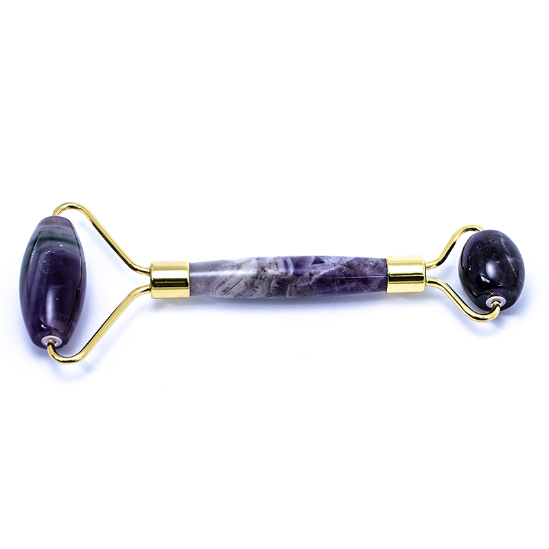 Dual Amethyst Jade Roller