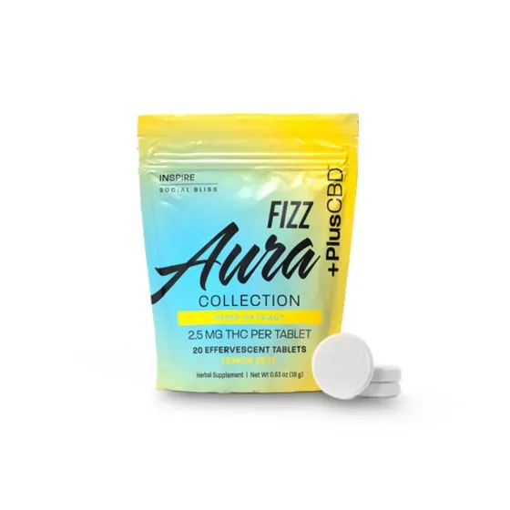 +PlusCBD™ Aura Collection Inspire Fizz Tablets 2.5mg THC 20ct