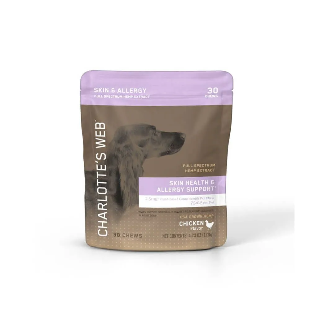 Charlotte's Web™ CBD Chews For Dogs - Skin Health & Allergy Support