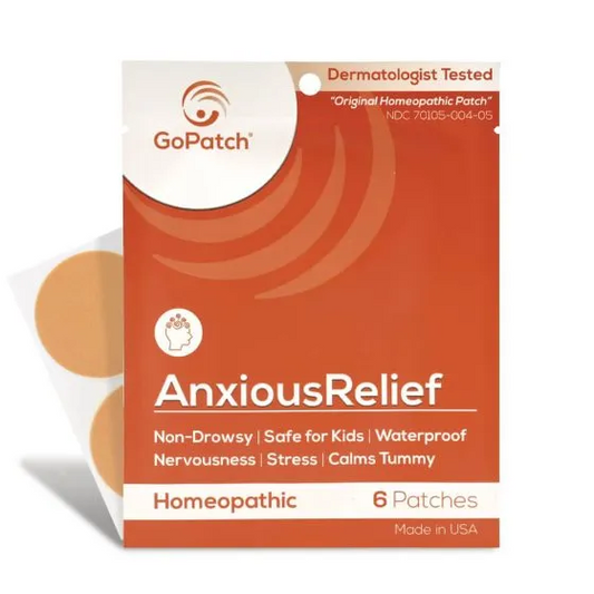 GoPatch Anxious Relief Homeopathic Patch Pack of 6
