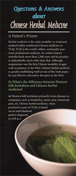 Q&A About Chinese Herbal Medicine Brochure - PACK OF 50
