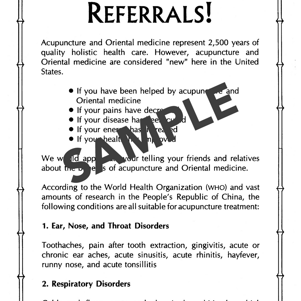 We Appreciate Referrals Cards - PACK OF 25