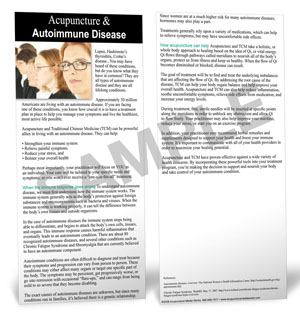 AUTOIMMUNE - PATIENT EDUCATION CARDS - 50 PACK