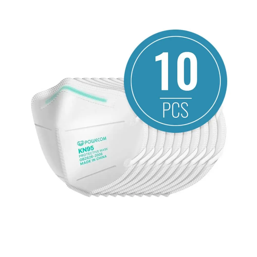 Powecom KN95 Respirator Mask - White - Pack of 10 – Prime Natural Foods