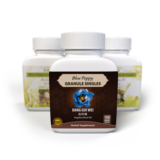 Blue Poppy Granule Singles 128 Gram Bottle