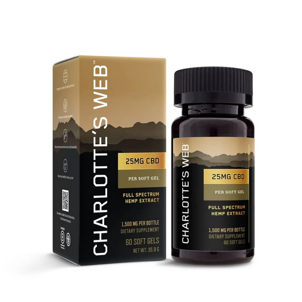 Charlotte's Web 25mg CBD Soft Gels 60 Ct.