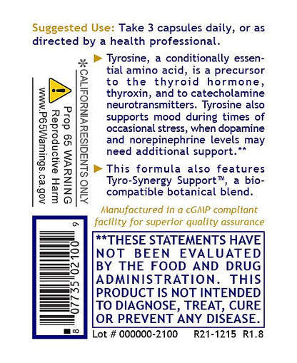 Tyrosine Matrix, 90 caps - Image 3