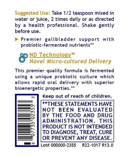 Gallbladder-ND, 8 fl oz - Image 3