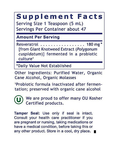 Resveratrol, 8 fl oz - Image 2