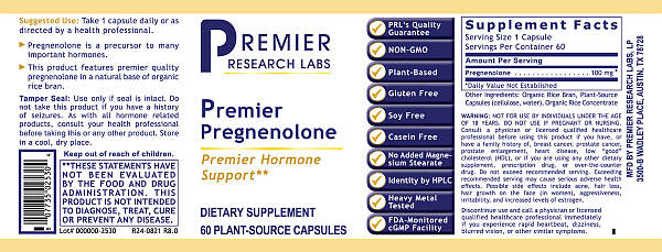 Pregnenolone, 60 caps - Image 4