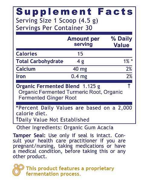 Fermented Turmeric Plus, 4.7 oz powder - Image 2