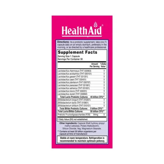 HealthAid Fem Probio 50 billion CFU Capsules