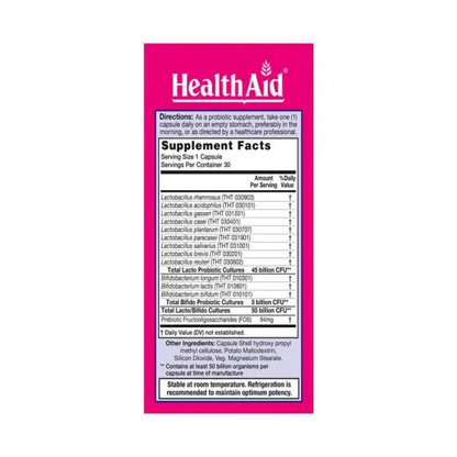HealthAid Fem Probio 50 billion CFU Capsules