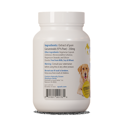 Pet Mobility Curcumin 97%, 90 Caps