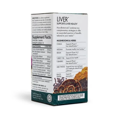 Host Defense Mushrooms MycoBotanicals Liver Capsules