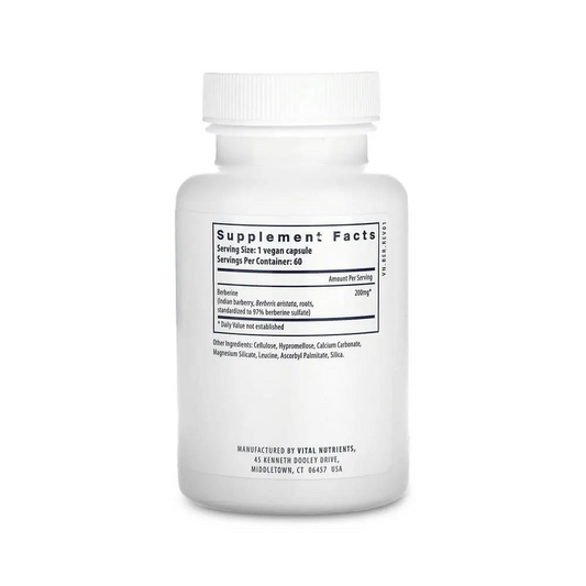 Vital Nutrients Berberine 200mg - 60 Capsules