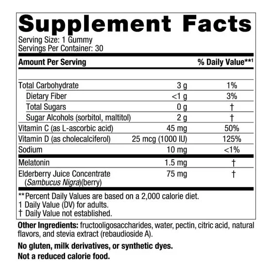 Nordic Naturals Zero Sugar Sleep + Immune Gummies