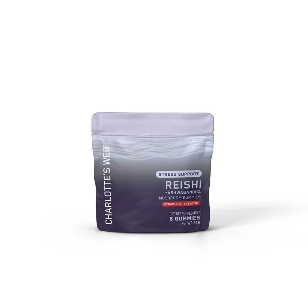 Charlotte's Web™ Mushroom Gummies Sample Packs - Reishi + Ashwagandha Stress Support
