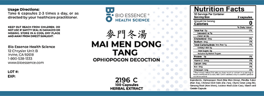 Mai Men Dong Tang Capsules, 100ct