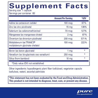 Pure Encapsulations Trace Minerals