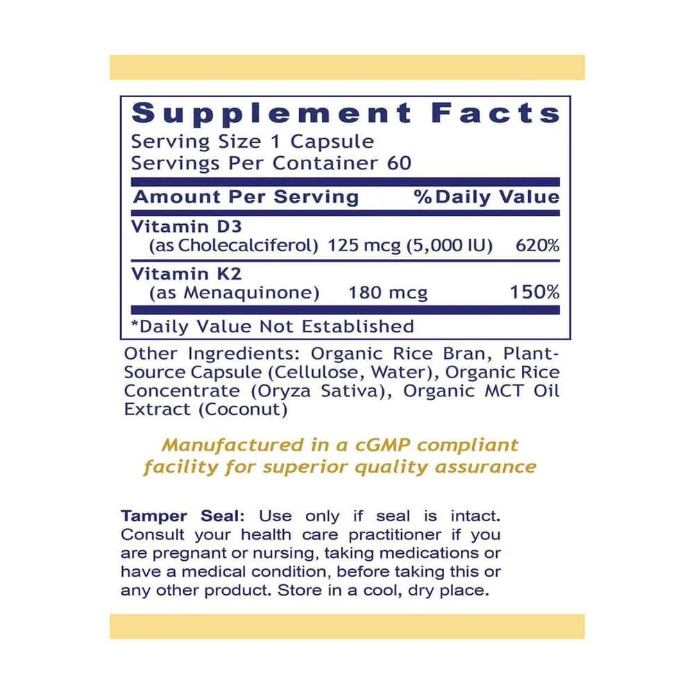 Premier Research Labs Vegan D3 + K2