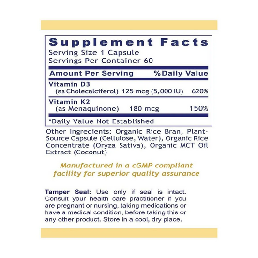 Premier Research Labs Vegan D3 + K2