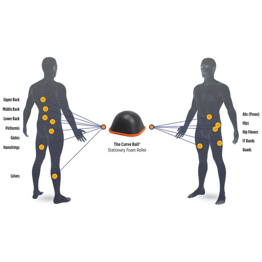 Tiger Tail Curve Ball Stationary Foam Roller