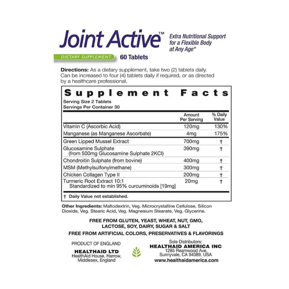 HealthAid Joint Active Tablets