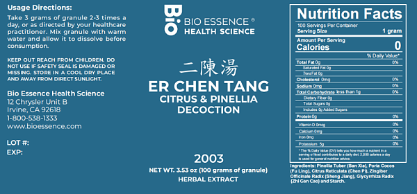 Er Chen Tang Granules, 100g