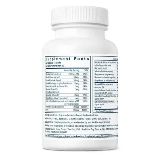 Vital Nutrients Once Daily Multivitamin - 60 Capsules