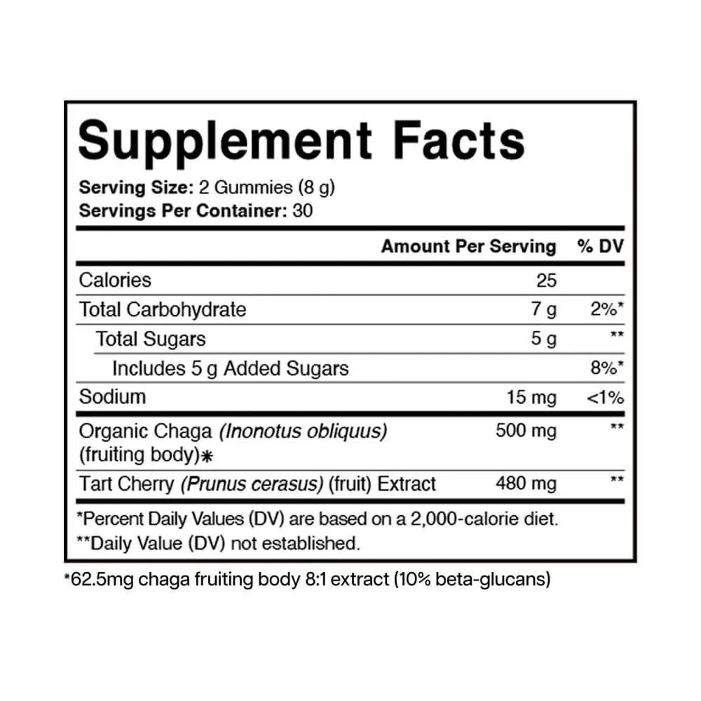 Charlotte's Web™ Chaga Muscle Restore Mushroom Gummies