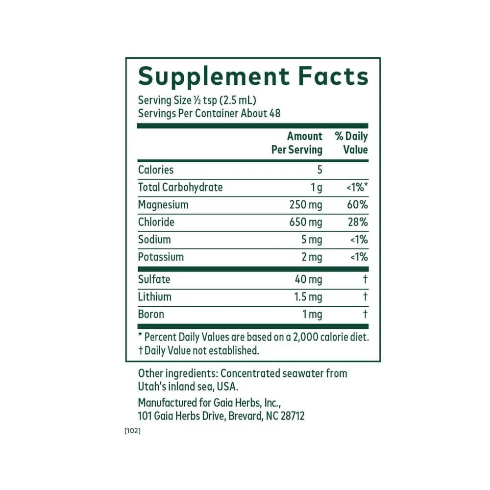 Gaia Herbs PRO Liquid Magnesium with Trace Minerals - 4oz