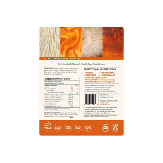 MYCO CLINIC™ Musculoskeletal Health Mushroom Gummies 60ct