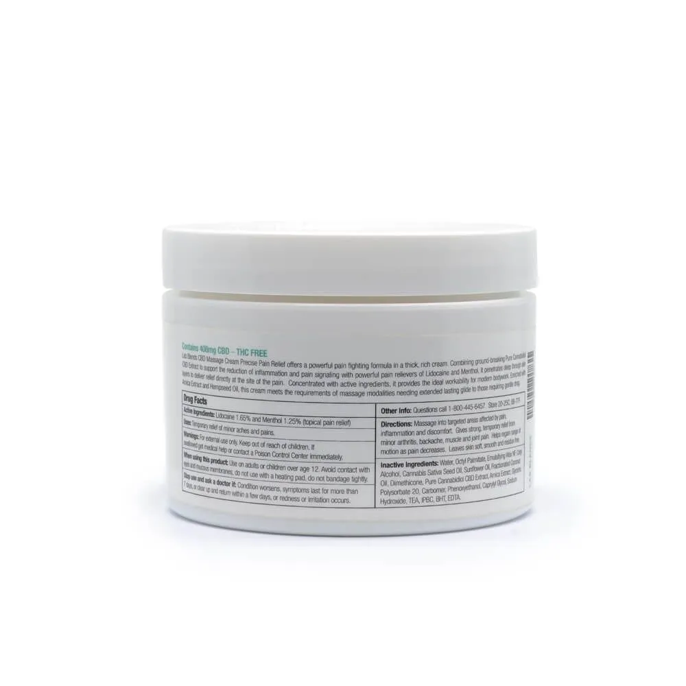 Lab+Blends CBD Massage Cream - 408mg CBD (7.2oz)