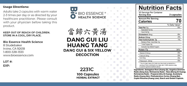 Dang Gui Liu Huang Tang Capsules
